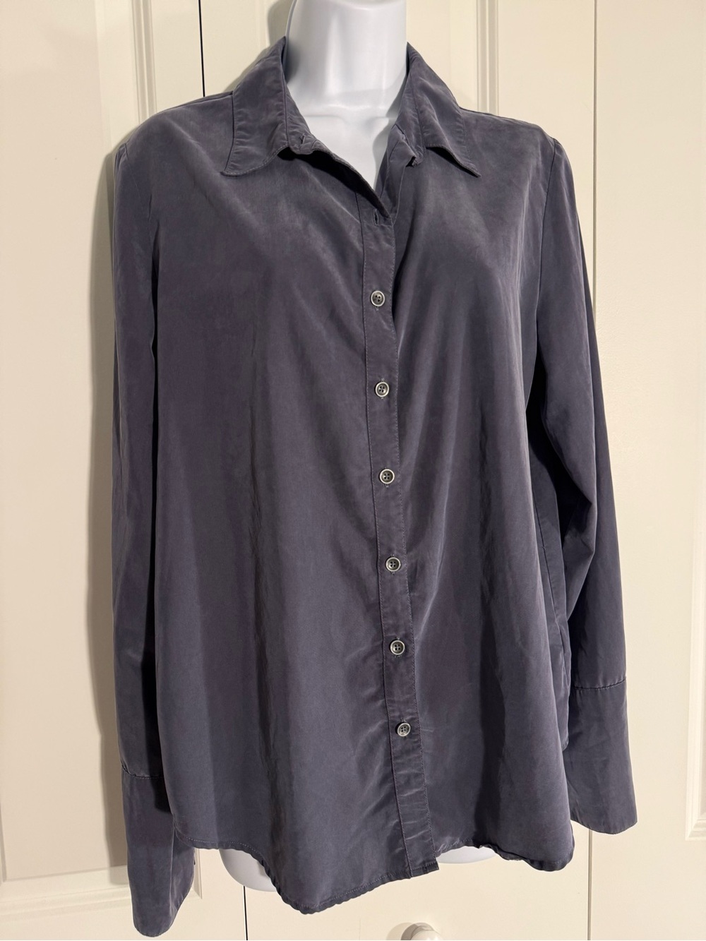 Free People Relaxed Button-Down Shirt in Charcoal